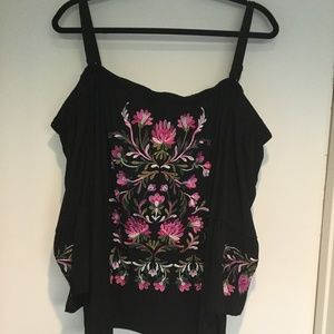 International Concepts Off-the-Shoulder Shirt